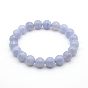Pulseira de Calcedônia Azul Natural 8 mm
