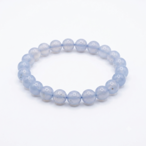 Pulseira de Calcedônia Azul Natural 6 mm