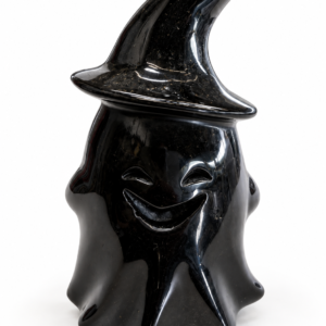 Fantôme en Onyx avec Chapeau de Sorcière