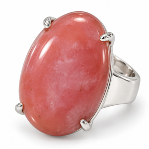 Bague en Opale Rose Ovale
