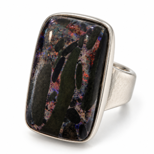 Bague en Opale Multicolore