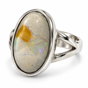 Bague en Opale sur Matrice — Forme Ovale